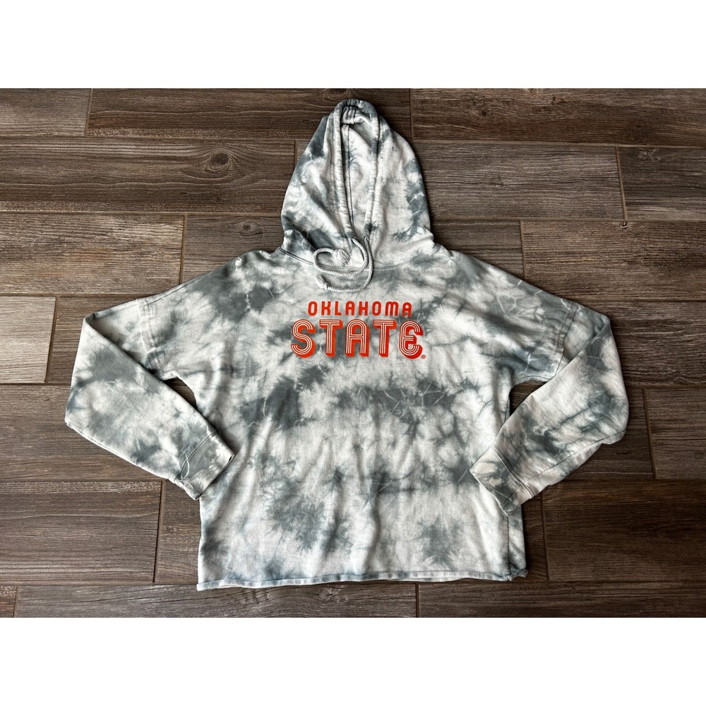 Oklahoma‎ State Tie Dye Hoodie Sweatshirt NCAA College US Apparel Women's Med